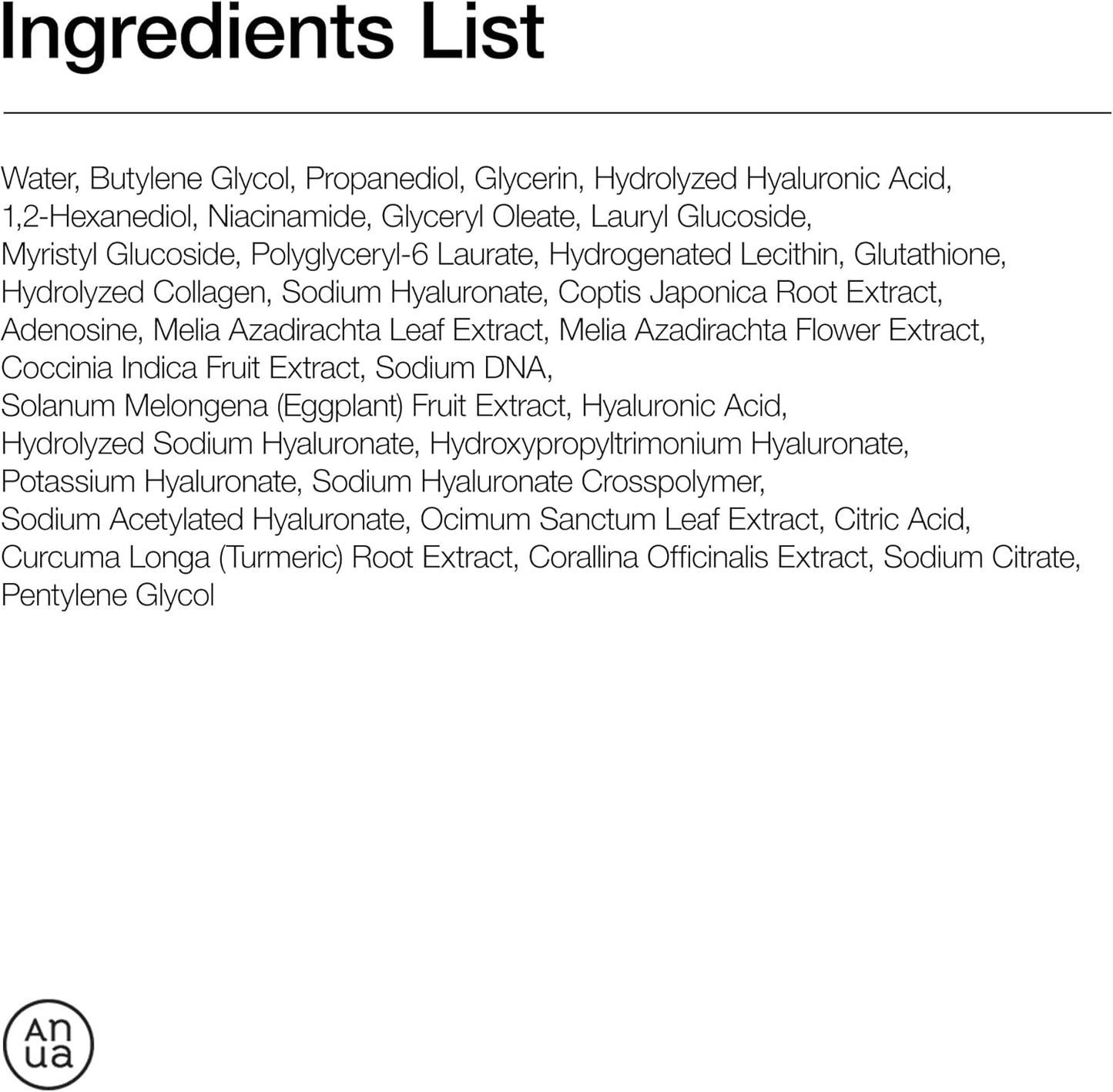 Anua PDRN + Hyaluronic Acid Serum (30 ml)