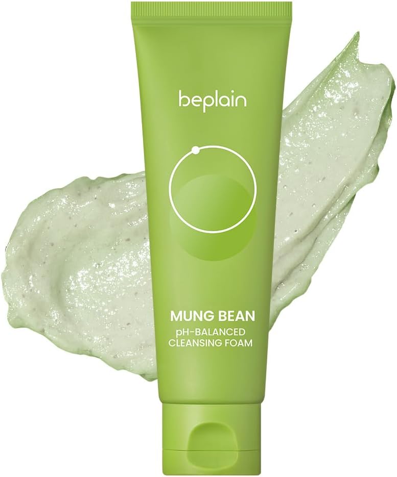 Brand New Beplain Green Bean Sensitive Skin Gentle Facial Cleanser+Mud Mask+Makeup Removal Oil Care Set