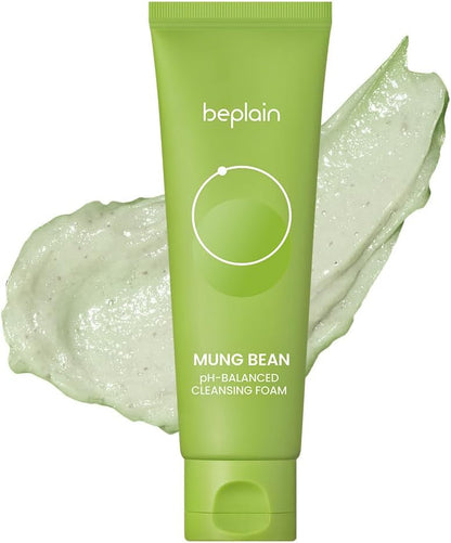 Brand New Beplain Green Bean Sensitive Skin Gentle Facial Cleanser+Mud Mask+Makeup Removal Oil Care Set