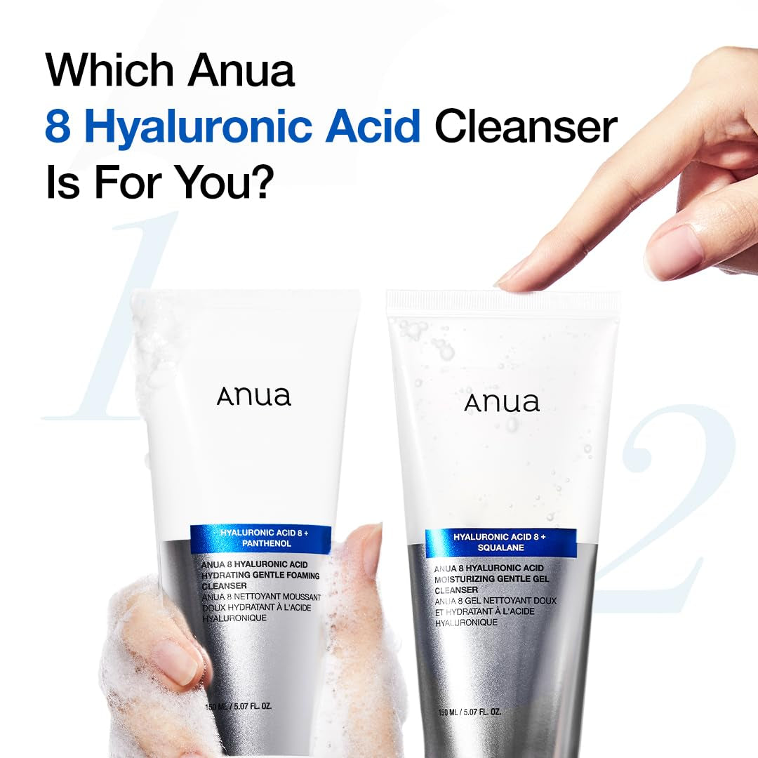 Anua 8 Hyaluronic Acid Moisturizing Gentle Gel Cleanser (150ml)