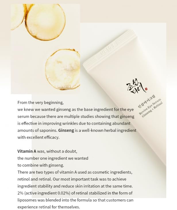 [] Revive Eye Serum : Ginseng + Retinal 30Ml