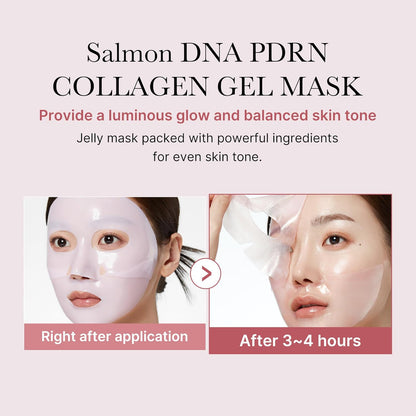 Medicube PDRN Pink Collagen Gel Mask – 4 Sheet Set