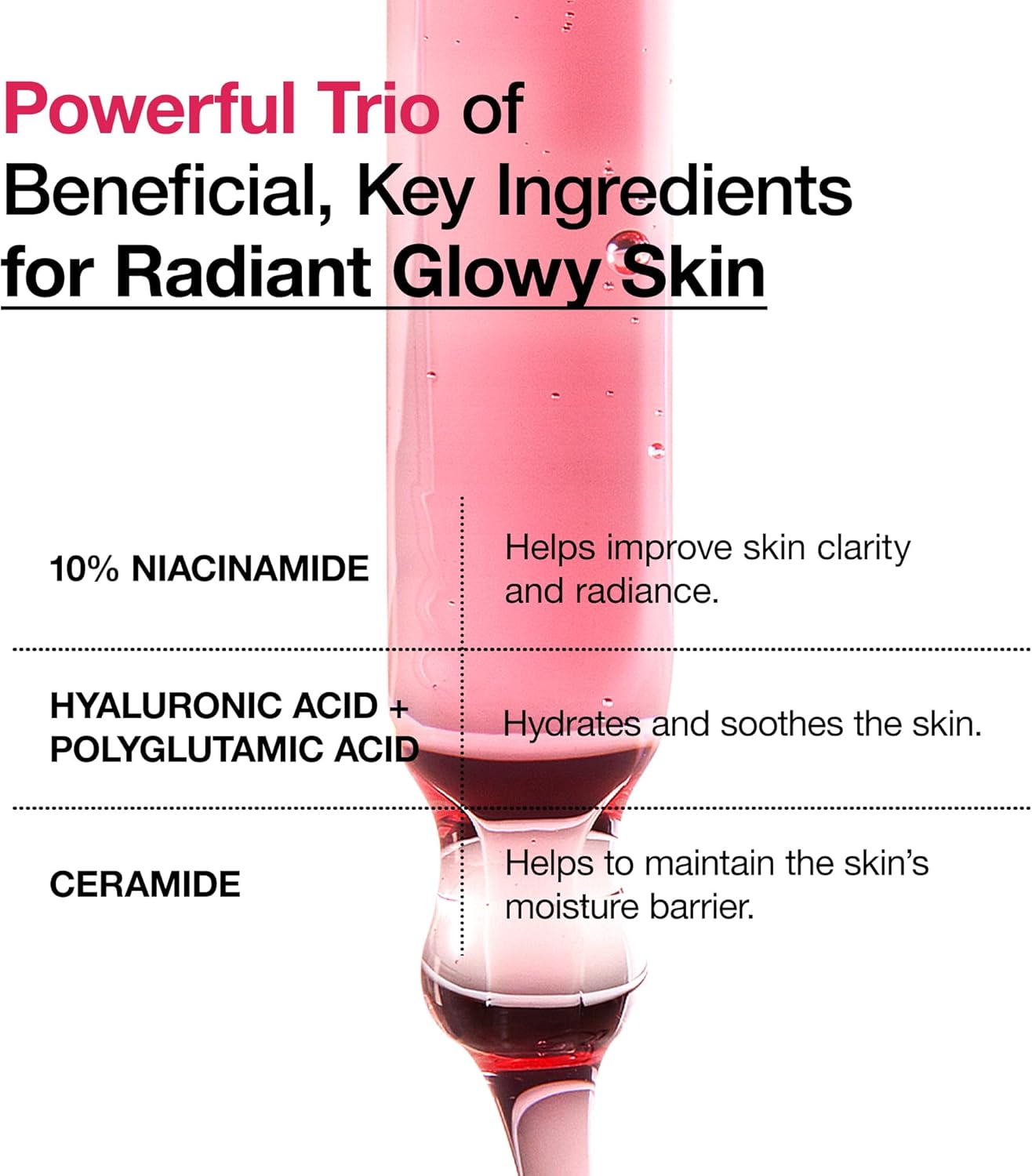 10% Niacinamide+ 4% Tranexamic Acid Serum, Ceramide, Hyaluronic Acid, Vitamin B12 Natural Color, Korean Glass Skin, Fragrance-Free, Korean Skincare, 30Ml /1.01 Fl.Oz.