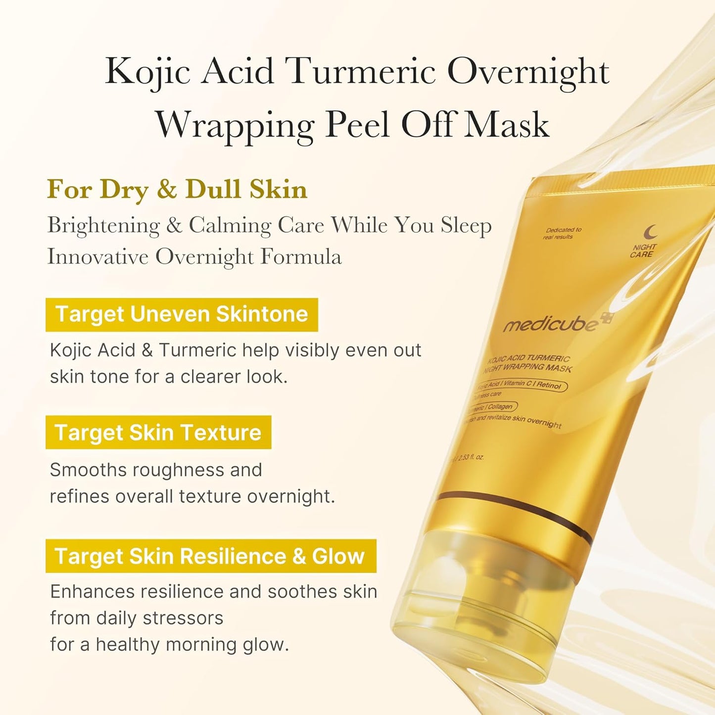 Medicube Kojic Acid Turmeric Night Wrapping Mask (75ml)