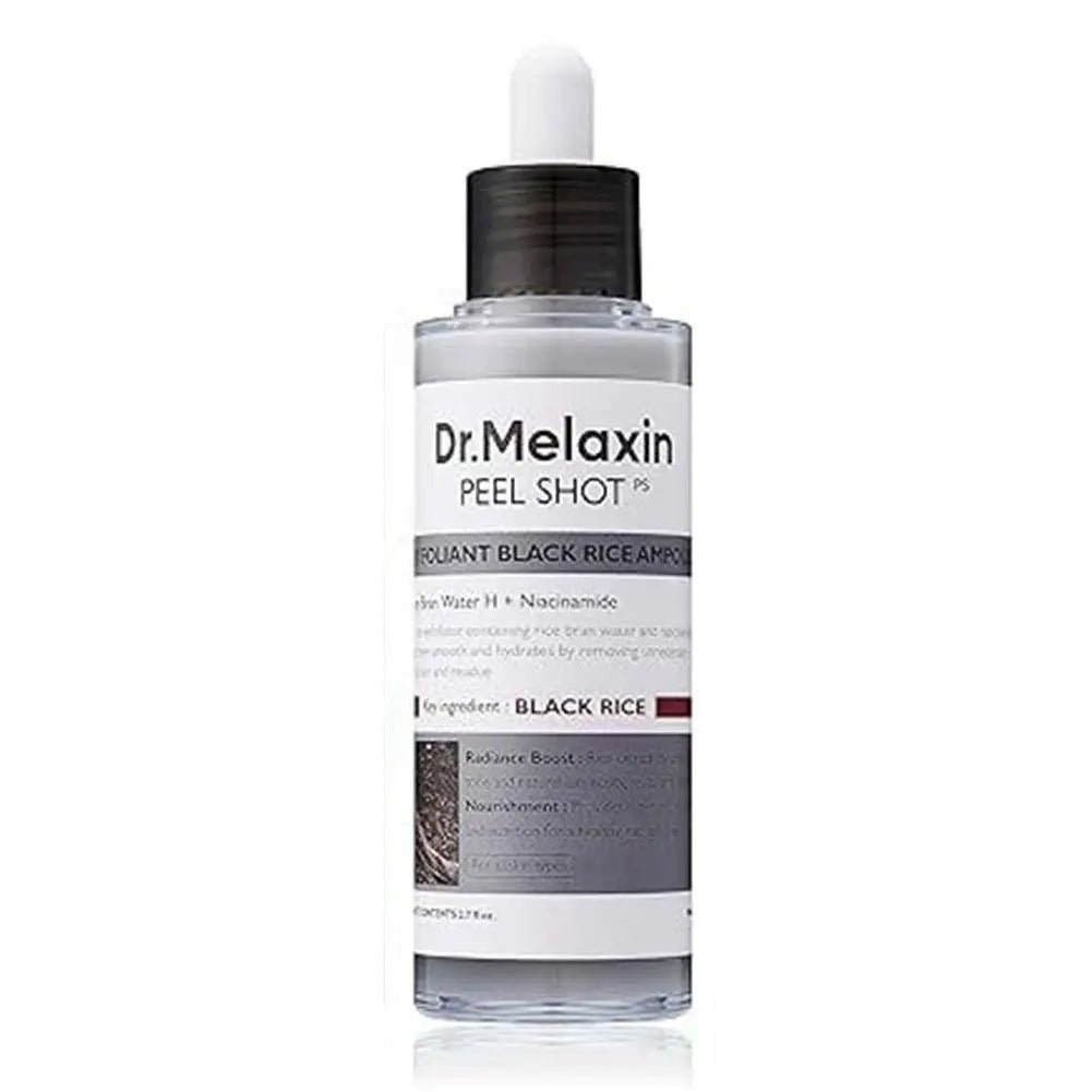 Dr. Melaxin White and Black Rice Exfoliating Hydrating Serum Moisturizing Rice Toner Gentle Exfoliation Serum Korean Skin Care