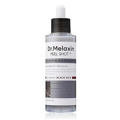 Dr. Melaxin White and Black Rice Exfoliating Hydrating Serum Moisturizing Rice Toner Gentle Exfoliation Serum Korean Skin Care