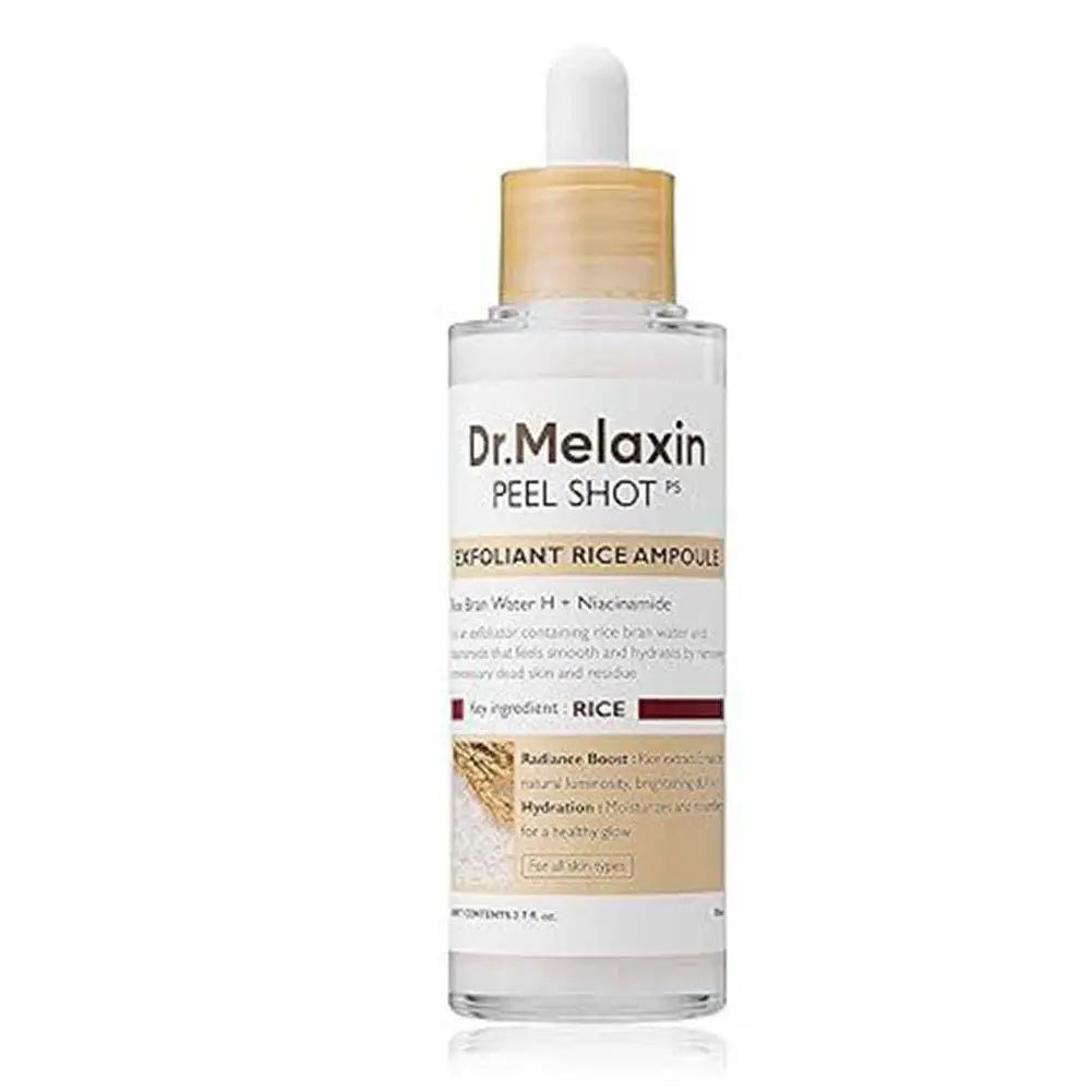 Dr. Melaxin White and Black Rice Exfoliating Hydrating Serum Moisturizing Rice Toner Gentle Exfoliation Serum Korean Skin Care